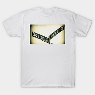 Boston Court & Lake Avenue, Pasadena, California by Mistah Wilson T-Shirt